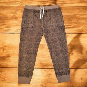 Mcnairy&co Cuffed Sweatbritches Mens SZ XXL Brown Chevron Drawstring Streetwear